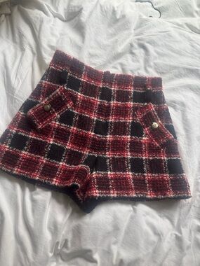 Maje Tweed High waisted shorts